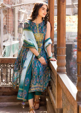 D#CL-32238A GulAhmed Vintage Garden Ethnic Printed Lawn Collection 223